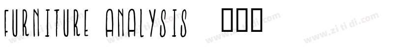 Furniture analysis字体转换